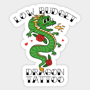 Low Budget Dragon Tatttoo Sticker